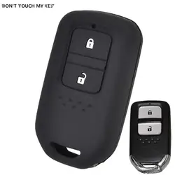 For Honda HR-V Vezel Fit Jazz City Civic Accord Silicone Remote Key Case Fob Shell Cover Skin Holder 2 Button 2015-2018