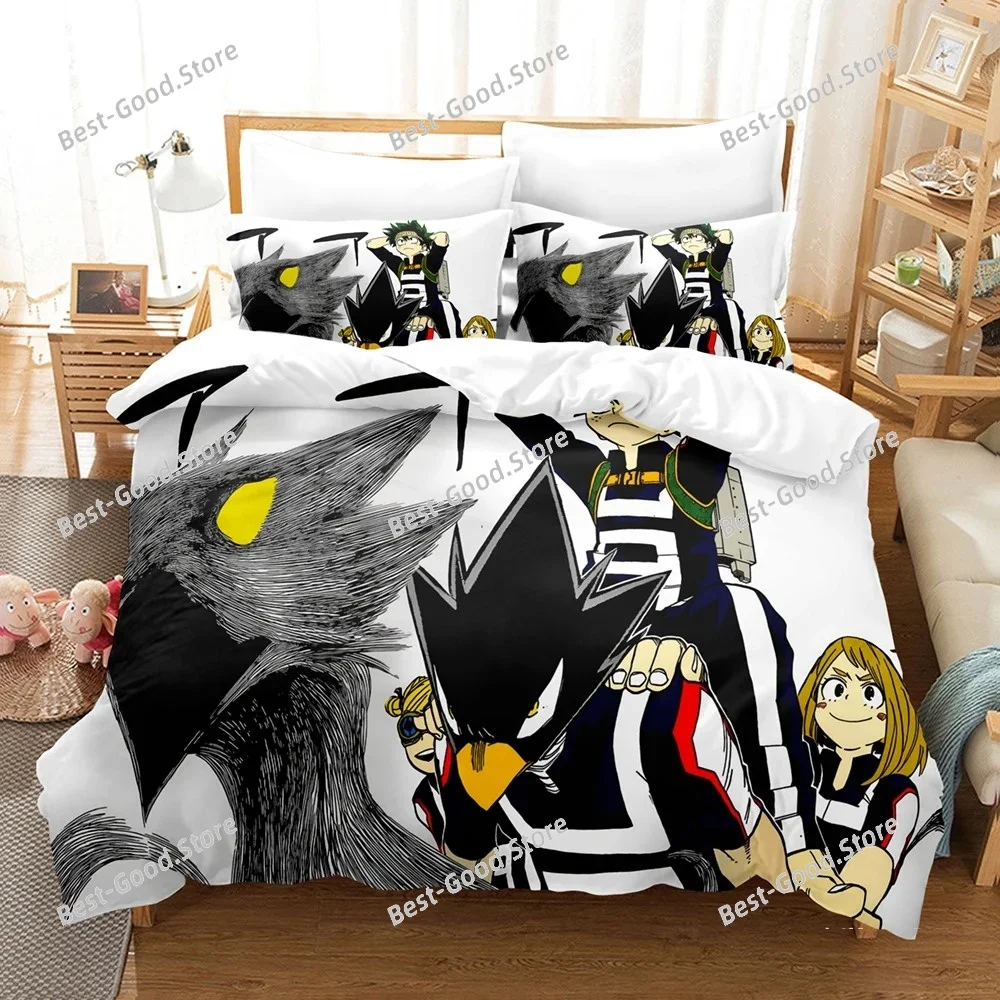 My Hero Academia Bedding Set Japan Anime Comfortable Quilt Cover Single Double Queen Twin Full Size Duvet Cover Teens Bed Linen