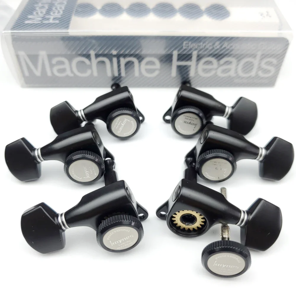 

1 Set L3+R3 Guitar Locking Tuners Electric Guitar Machine Heads Tuners Lock String Tuning Pegs Black (Made in Korea)