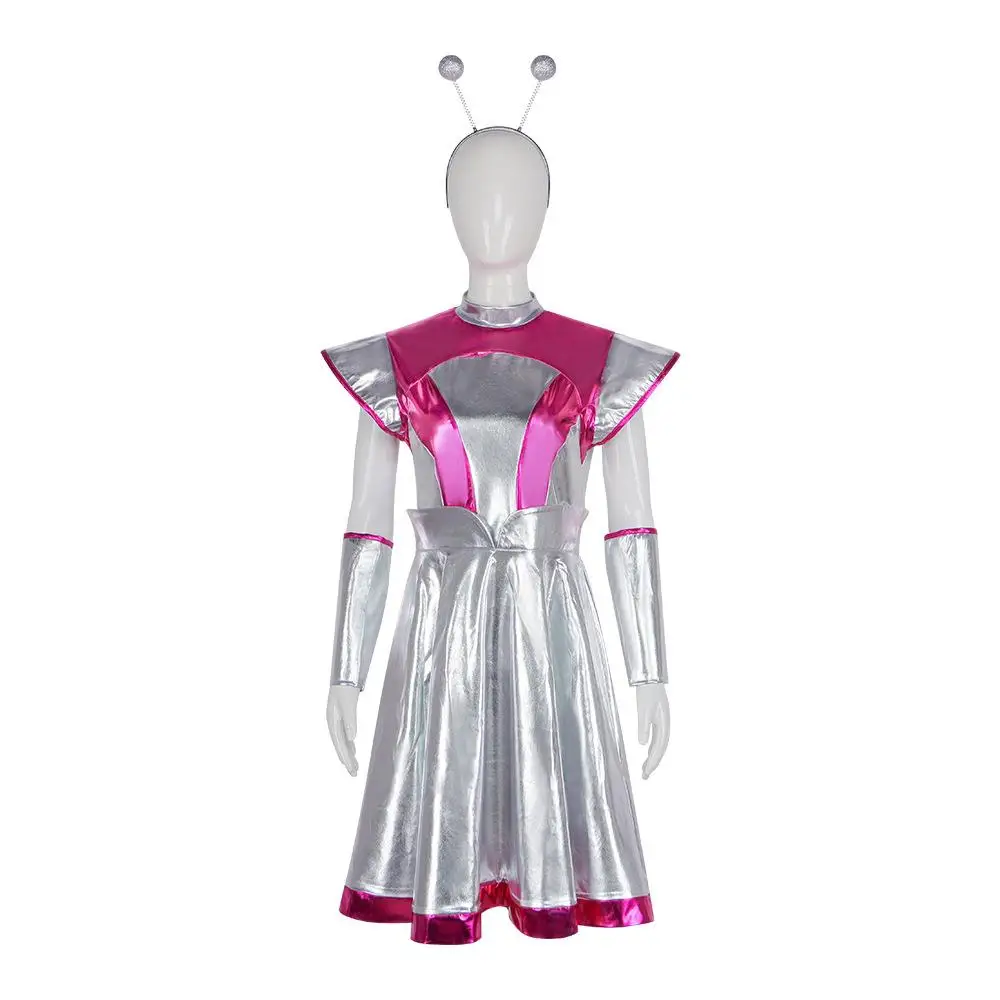 AI Robot Astronaut Alien Cosplay Costume Par Performance Outfit Women's Traditional Clothing Stage Performance Dr