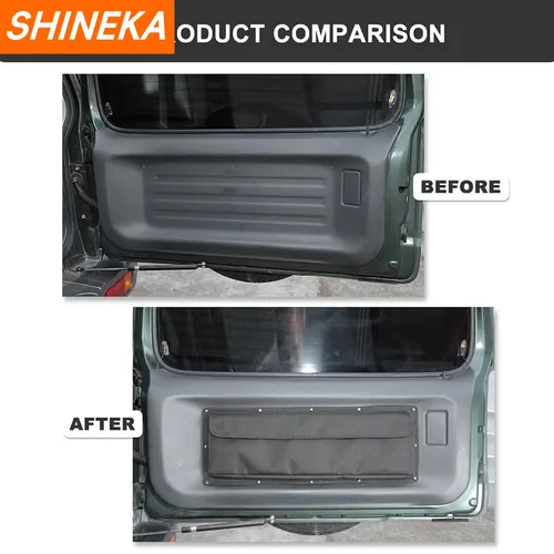 Imagen 2 del producto SHINEKA-Bolsa de almacenamiento para portón trasero, funda organizadora de herramientas para Suzuki Jimny 2012-2017 2019 2020 2021 JB64 JB74W, accesorios interiores