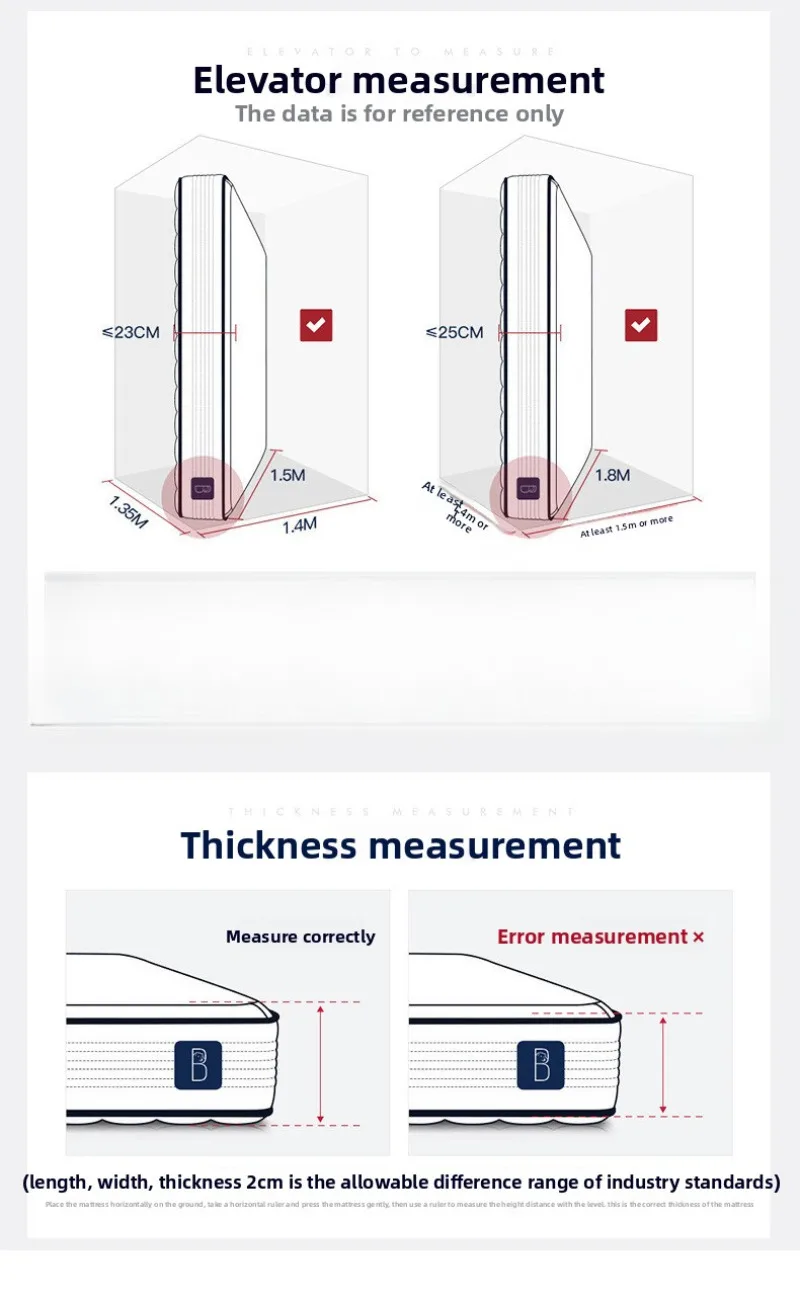 Binnenveringsmatras latex kokospalm 20cm verdikt e****mical dubbel zacht en hard