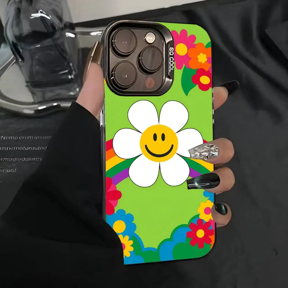 Bloembed w-wiggle w-wiggle Telefoonhoesje IMD Telefoonhoesje voor iPhone 16 15 14 13 12 11 Pro Max Plus Kleur Zilver Cover