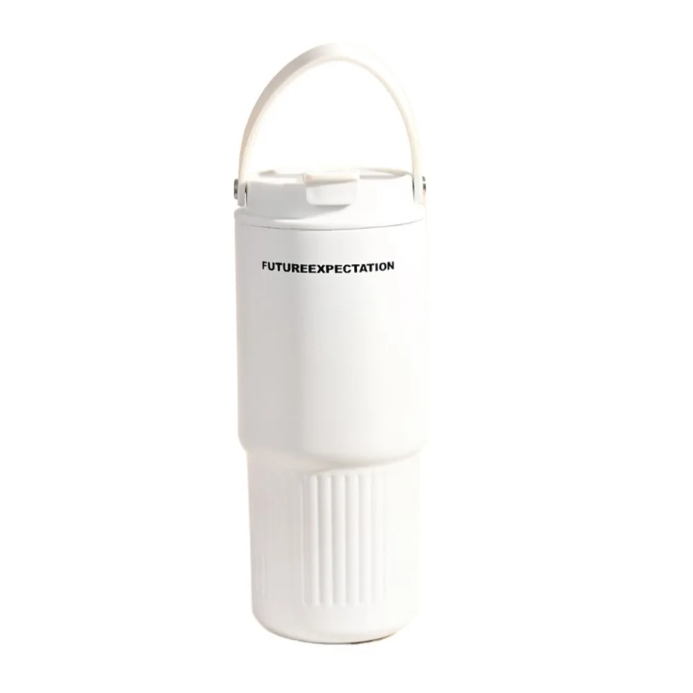 

316 Stainless Steel Car Straw Water Cup Large Capacity 750ML Thermos Bottle High Value Leak Proof Vacuum Flask Coffee Cup