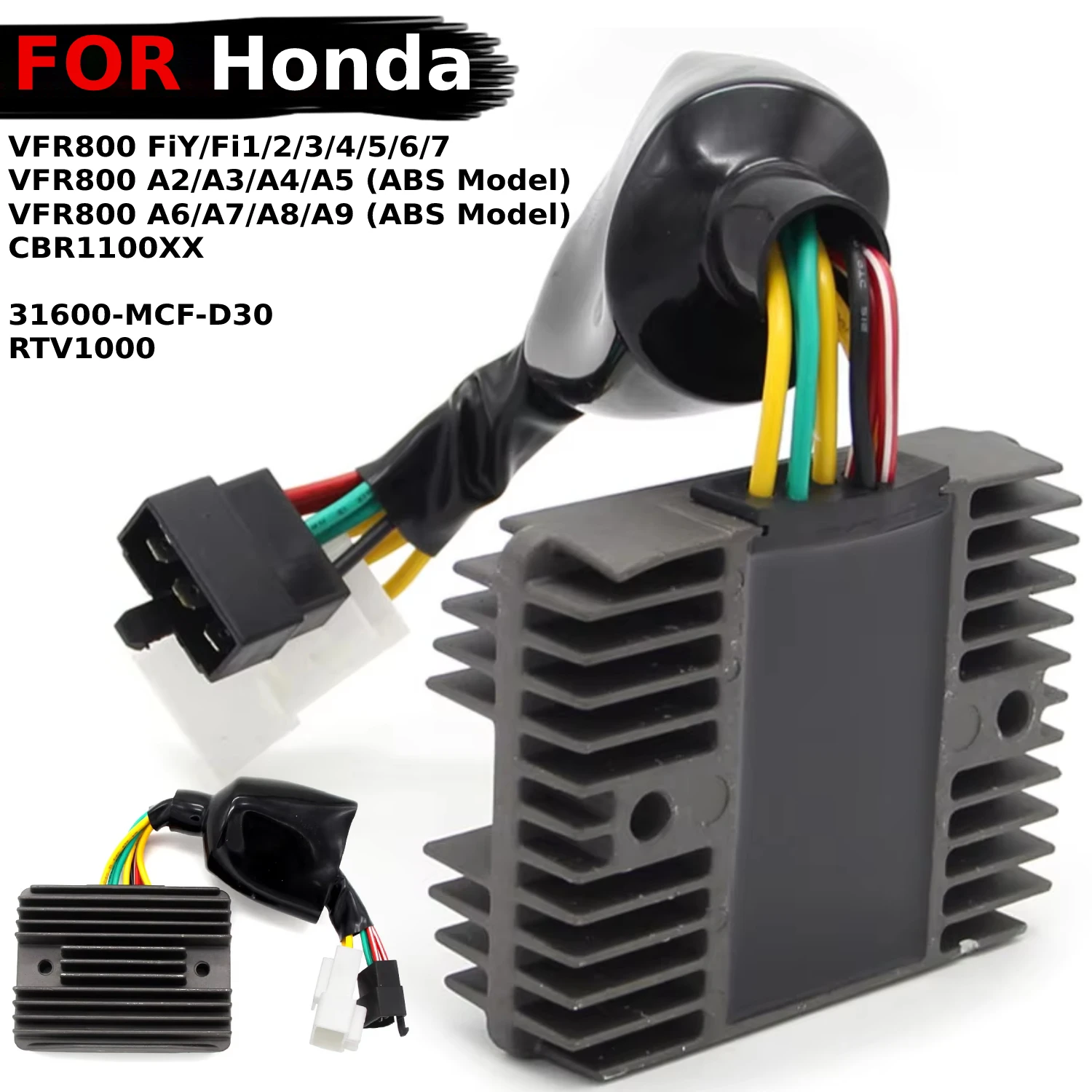 

OEM:31600-MCF-D30 Motorcycle 12V Voltage Regulator Rectifier Parts For Honda VFR800 6/7 CBR1100XX RTV1000 VFR800 FiY/Fi1/2/3/4/5