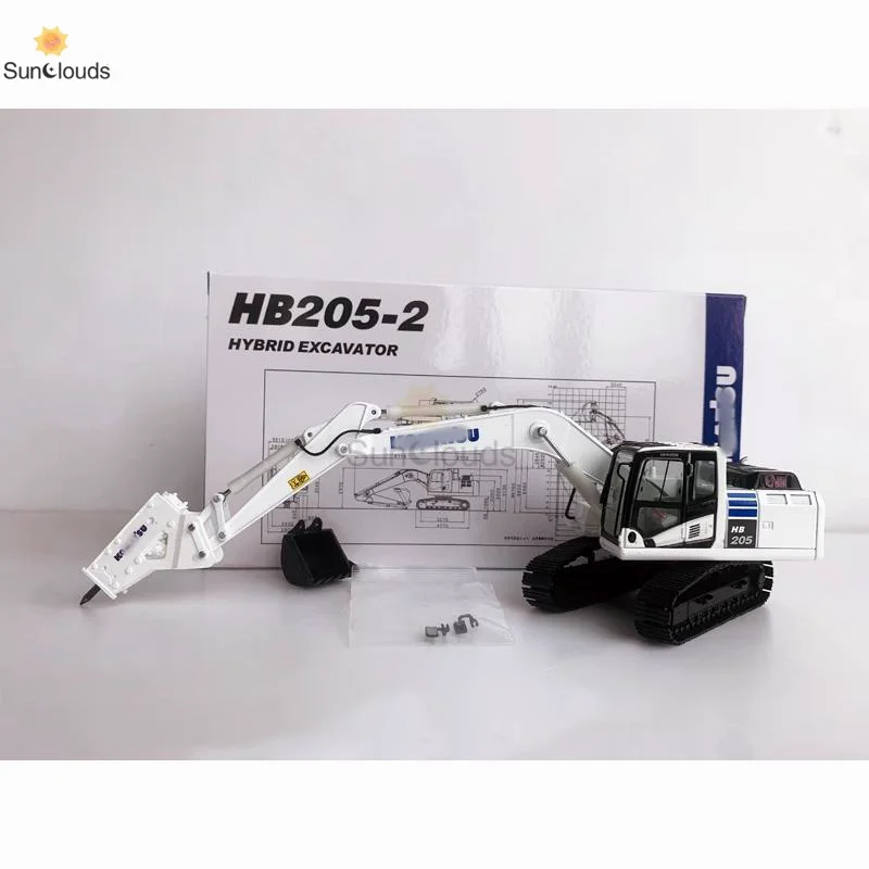 

For Komatsu Model Alloy 1:50 Scale pc200 -10 pc210lc -10 pc220 -10 HB205 -2 Break Hammer Excavator Die Cast Model Toy Car