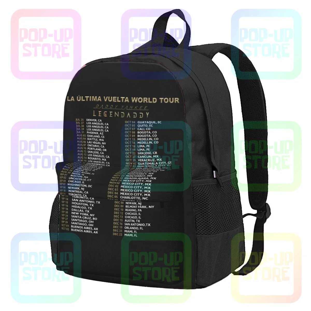 Daddy Yankee 2022 Tour La Ultima Vuelta World Tour P-131 Large Capacity Backpack Travel Schoolbag