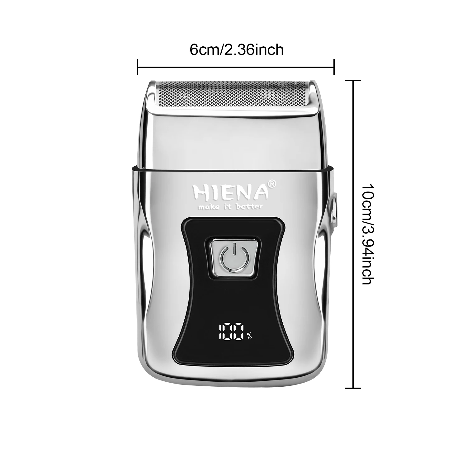 HIENA Men's Electric Foil Shaver, USB Rechargeable Portable Beard Trimmer with LED Display, Wet Dry Use