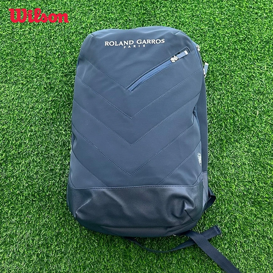 Wilson 2024Design French Open Roland Garros Session Backpack Multifunctional Large Capacity Tennis Bag Separate Shoe Compartment