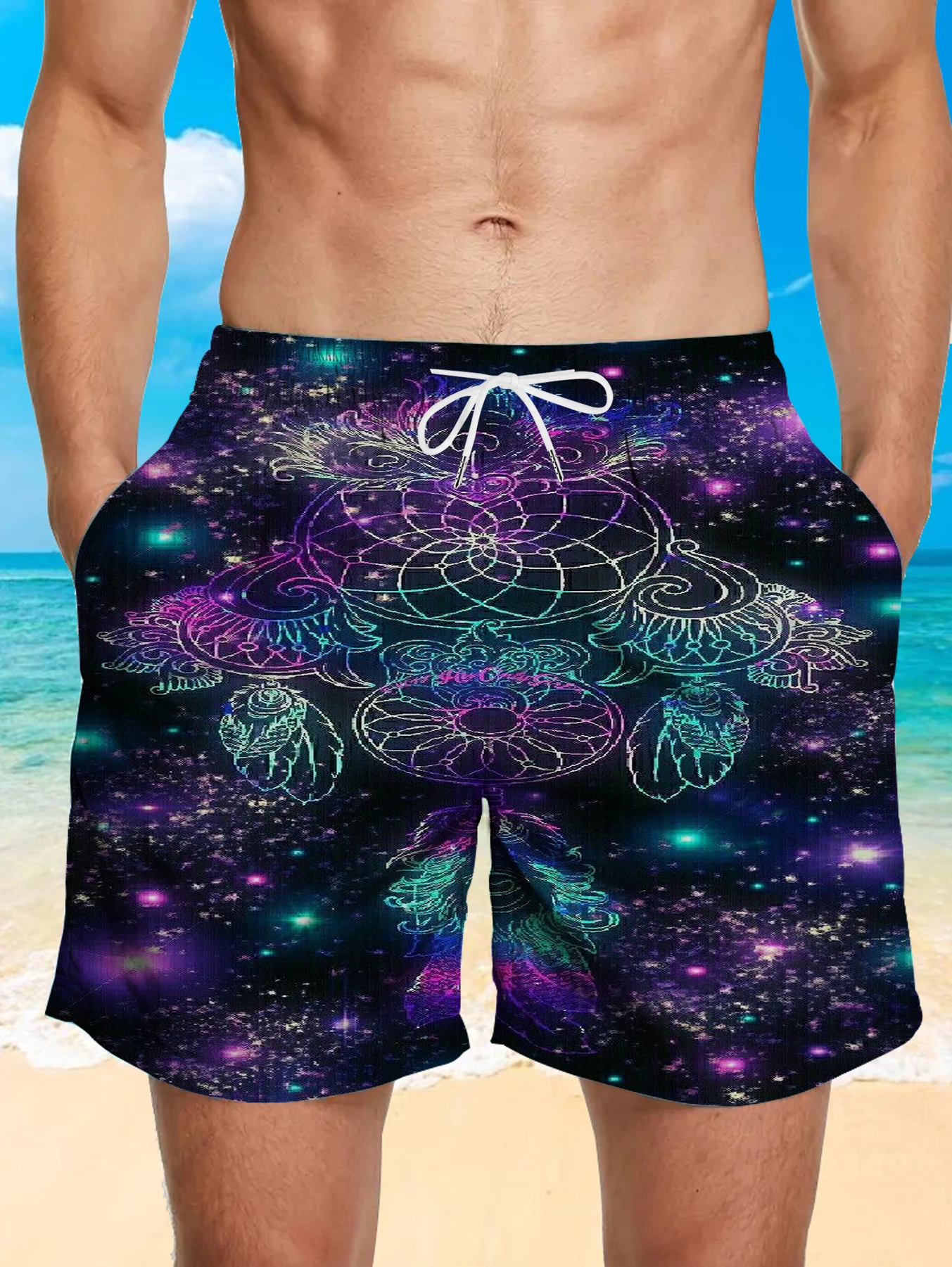 

Men's Summer Essential Shorts Casual Print Shorts for Beach Daily Commute Outdoor Party