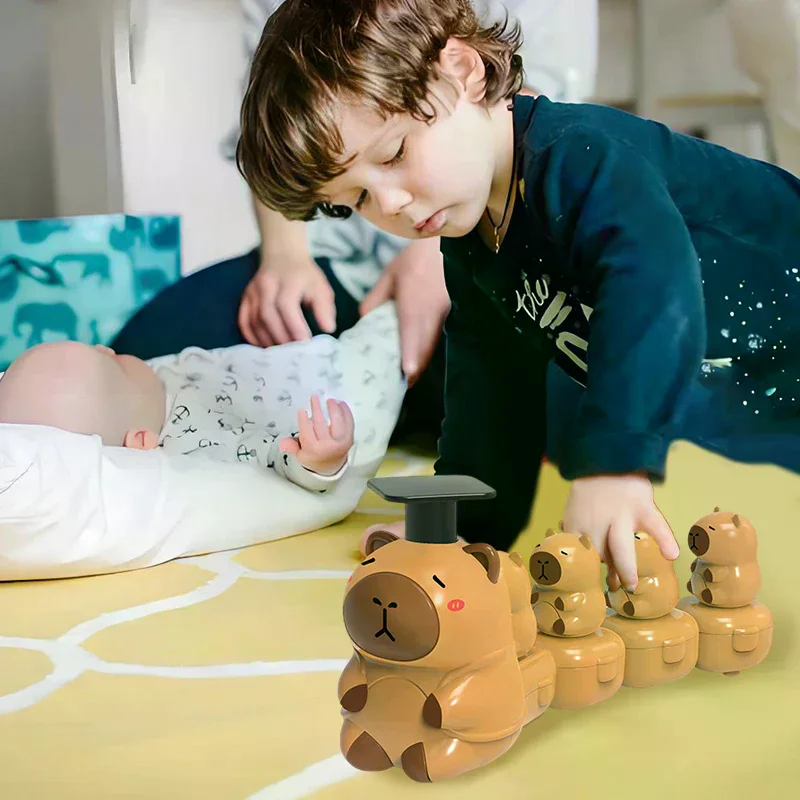 Fascinating Capybara Cartoon Stuffed Dolls Vehicle Squeeze Play Self-Education Kid's Toy Festive Gift Table Decorations