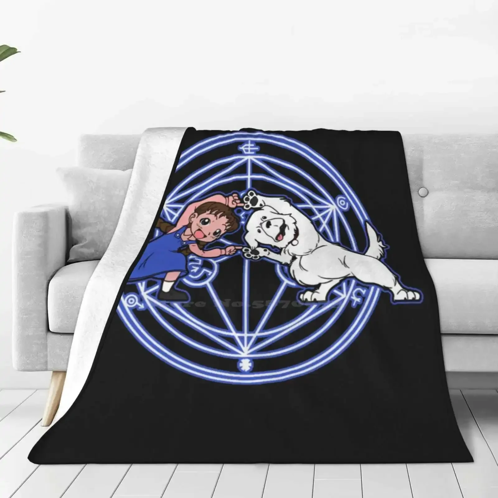 Fullmetal Haa V2 New Selling Custom Print Flannel Soft Blanket Fullmetal Ha Alchemist Chimera Nina Tucker Anime Geek Meme Nerd