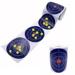 4 Inch Blue N Bullseye SplatterBurst Sticker Shooting Targets Reactive Color-Impact 200Pcs/Roll Outdoor N Indoor Sports Hunting