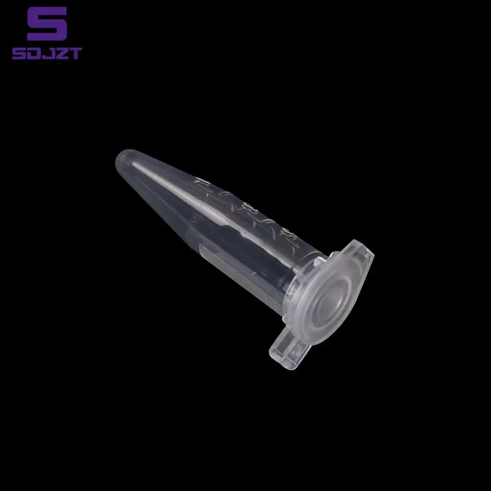 100 Pcs Clear Micro Plastic Centrifugebuis Flacon Snap Cap Container Voor Laboratorium Sample School Briefpapier 0.5Ml