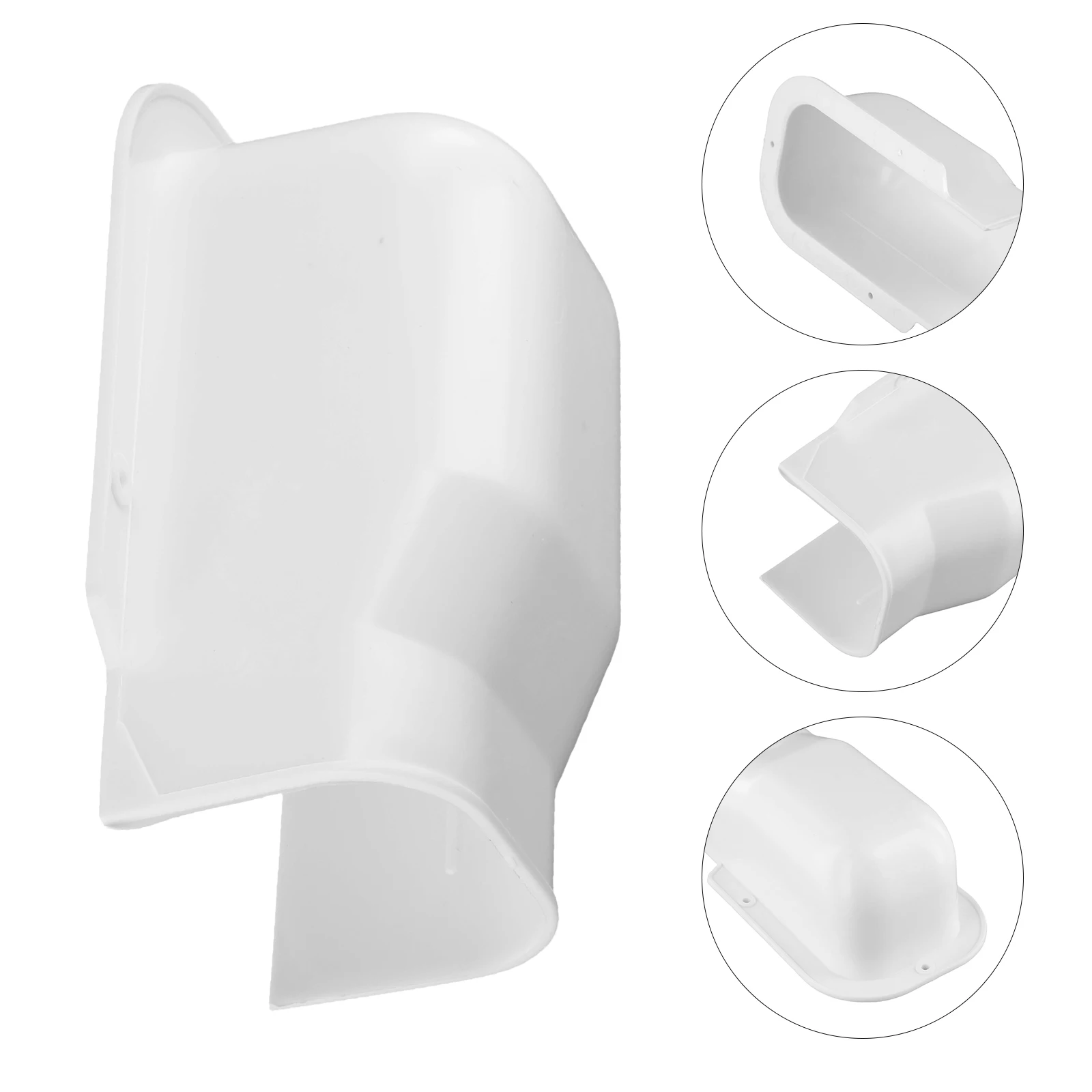 1pc PVC Air Conditioner Cover Dust Cover Pipe Decorative Cap For Home Decoration PVC Line Cover Easy To Install