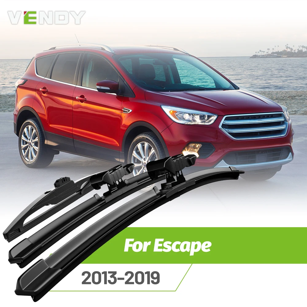 

Front & Rear Wiper Blades Set For Ford Escape MK3 2013-2019 Windshield Windscreen Window Rain Brushes 28"+28"+11"
