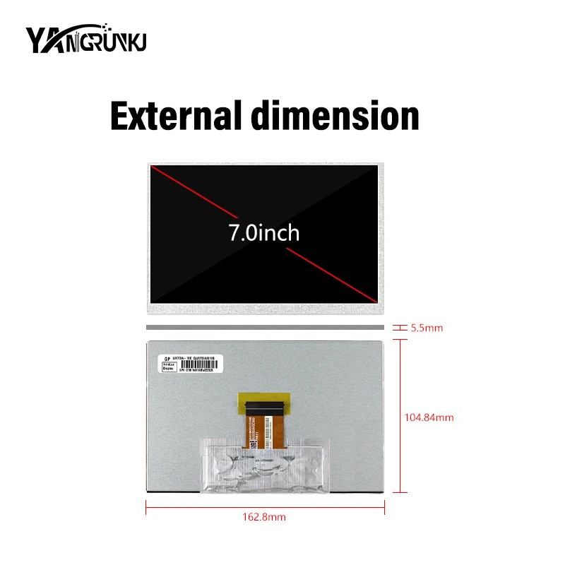 Original Brand New Innolux direct sales lcd display JJ070IA-18E 7.0 inch 800x480 Resolution designed for automotive device