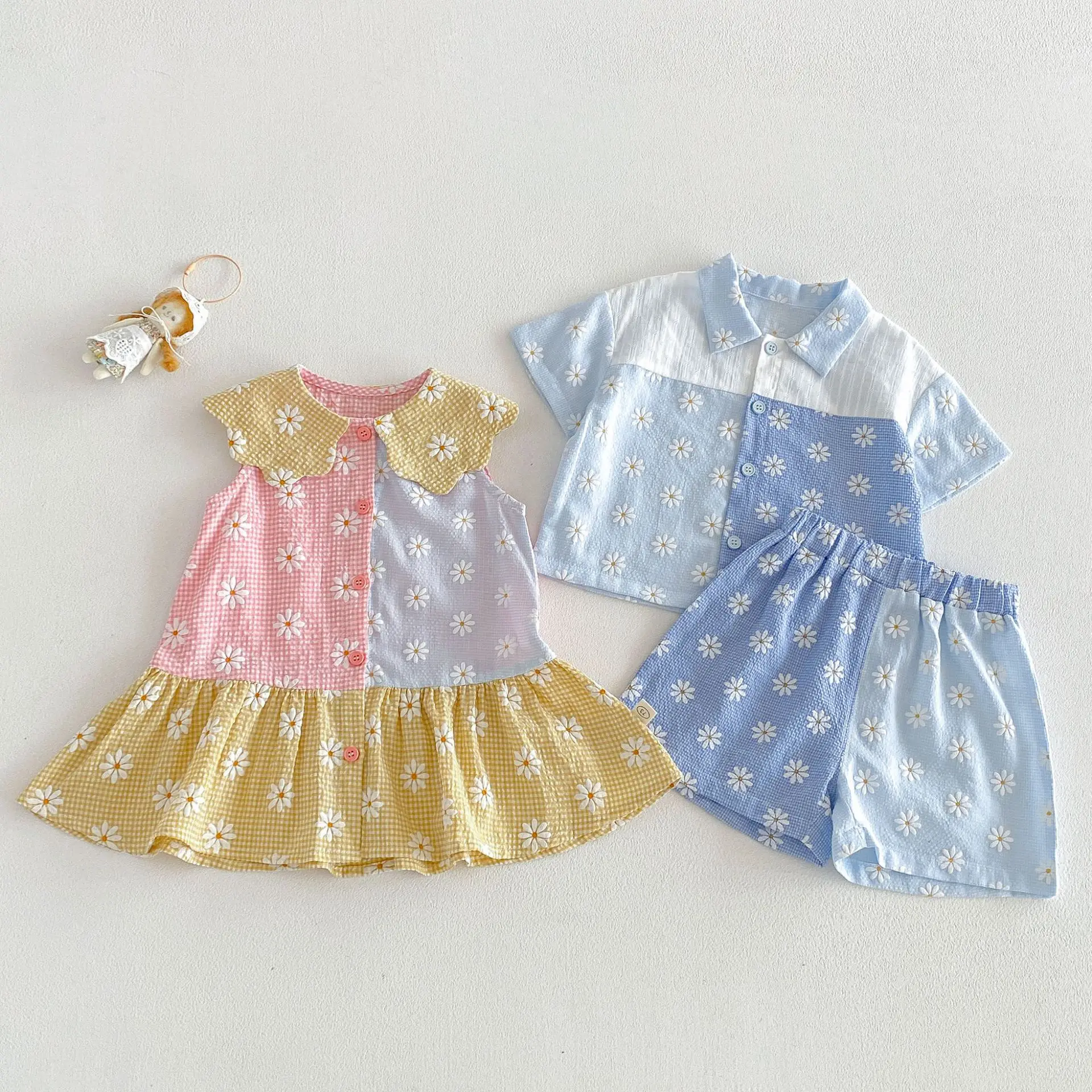 boys'-fashion-color-blocked-set-2026-new-summer-baby-style-full-print-flower-shirt-shorts-two-piece-set