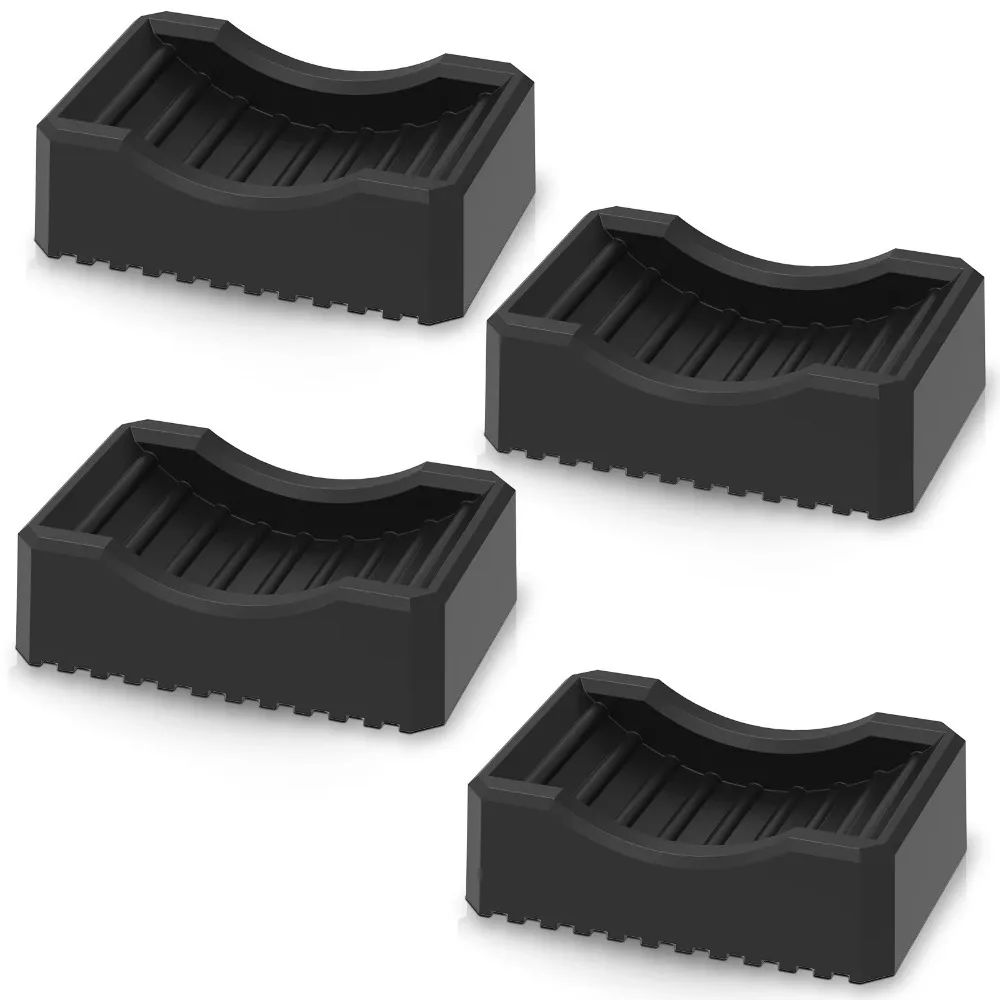 

4pcs New Non-Slip BBQ Grill Wheel Stoppers Reusable Plastic Griddle Leveling Shims Kit Grill Wheel Stopper Pad Outdoor