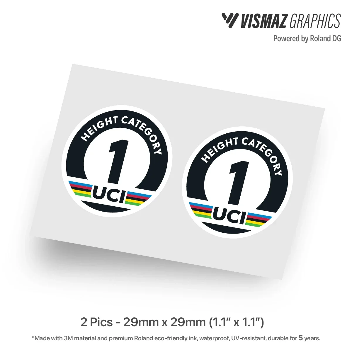 AliExpress NONE 2PCS Height 1 Category Compatible Label Certification Road Bicycle Sticker High-Quality Sticker