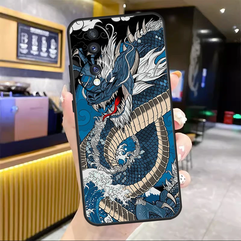 Japanese Dragon Cover For Honor Magic 4 Lite Magic 5 Pro X6a X7a X8 X9a Honor 8X 9X 10 50 70 90 Lite Case