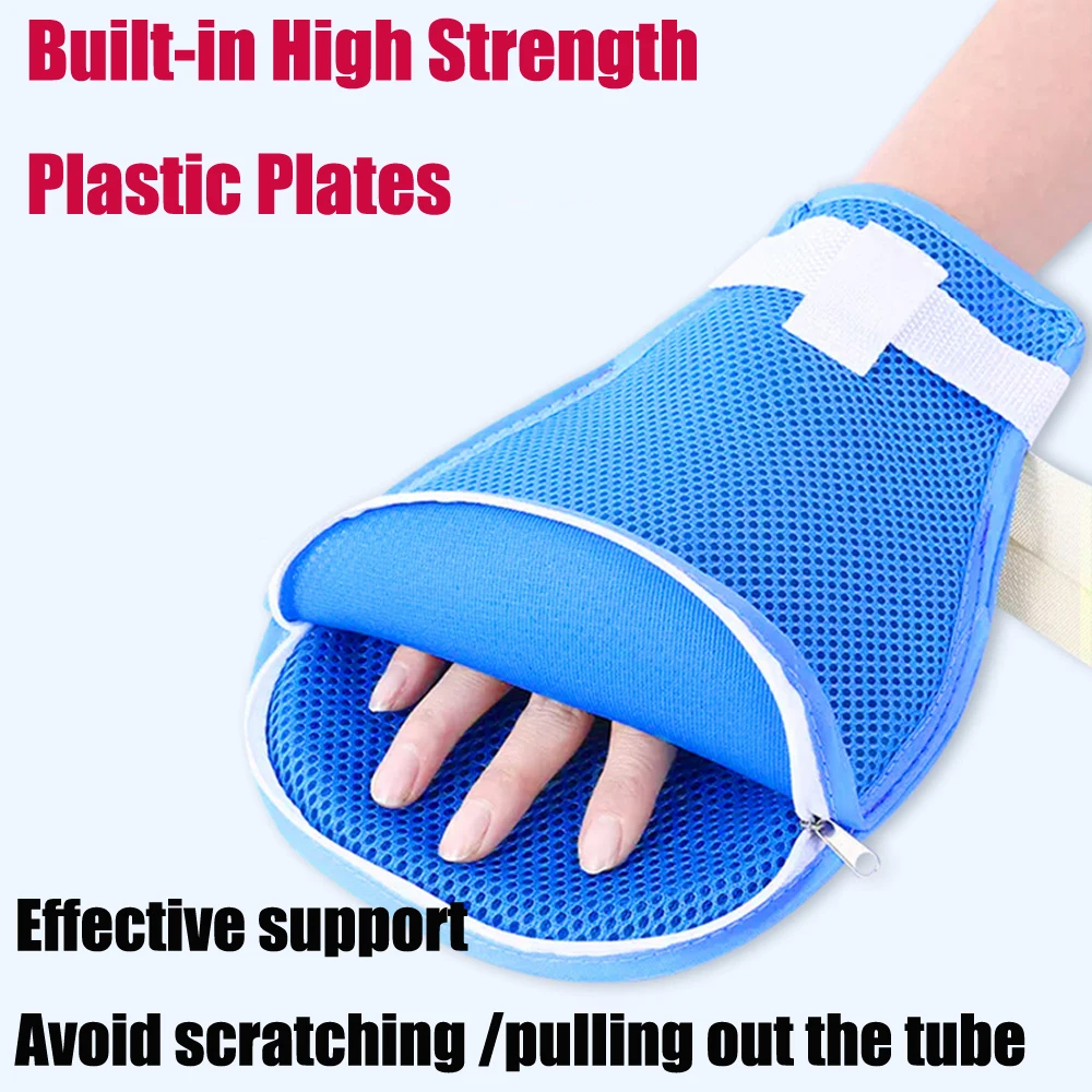 

1-2Pcs Anti-scratch Gloves for The Elderly and Patients Detachable Restraint Glove Paralyzed Patient Elderly Anti Scratch Injury