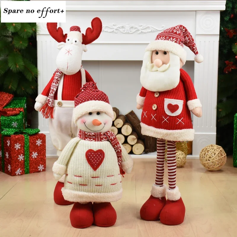 Christmas Decoration for Home Santa Claus Snowman Reindeer Doll Ornaments Pendant Xmas New Year Gift Regalos De Navidad for Home