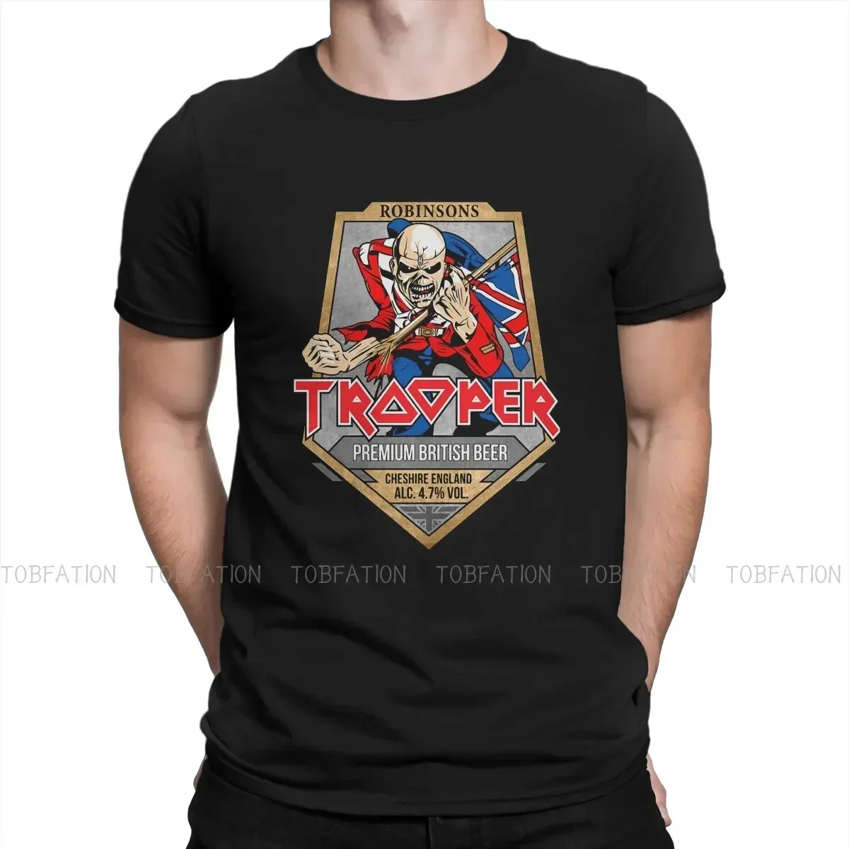 Trooper Triblend I-R-O-N M-A-I-D-E-N  Game T Shirt Vintage Teenager Alternative Loose O-Neck TShirt Top sell  Men's Tops