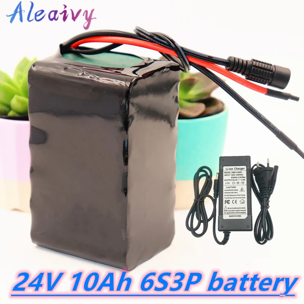 

24V 10Ah 6S3P 18650 Rechargeable Lithium ion Battery 25.2v 10000mAh Electric Bicycle Moped /Electric/Li Ion Battery Pack+charger