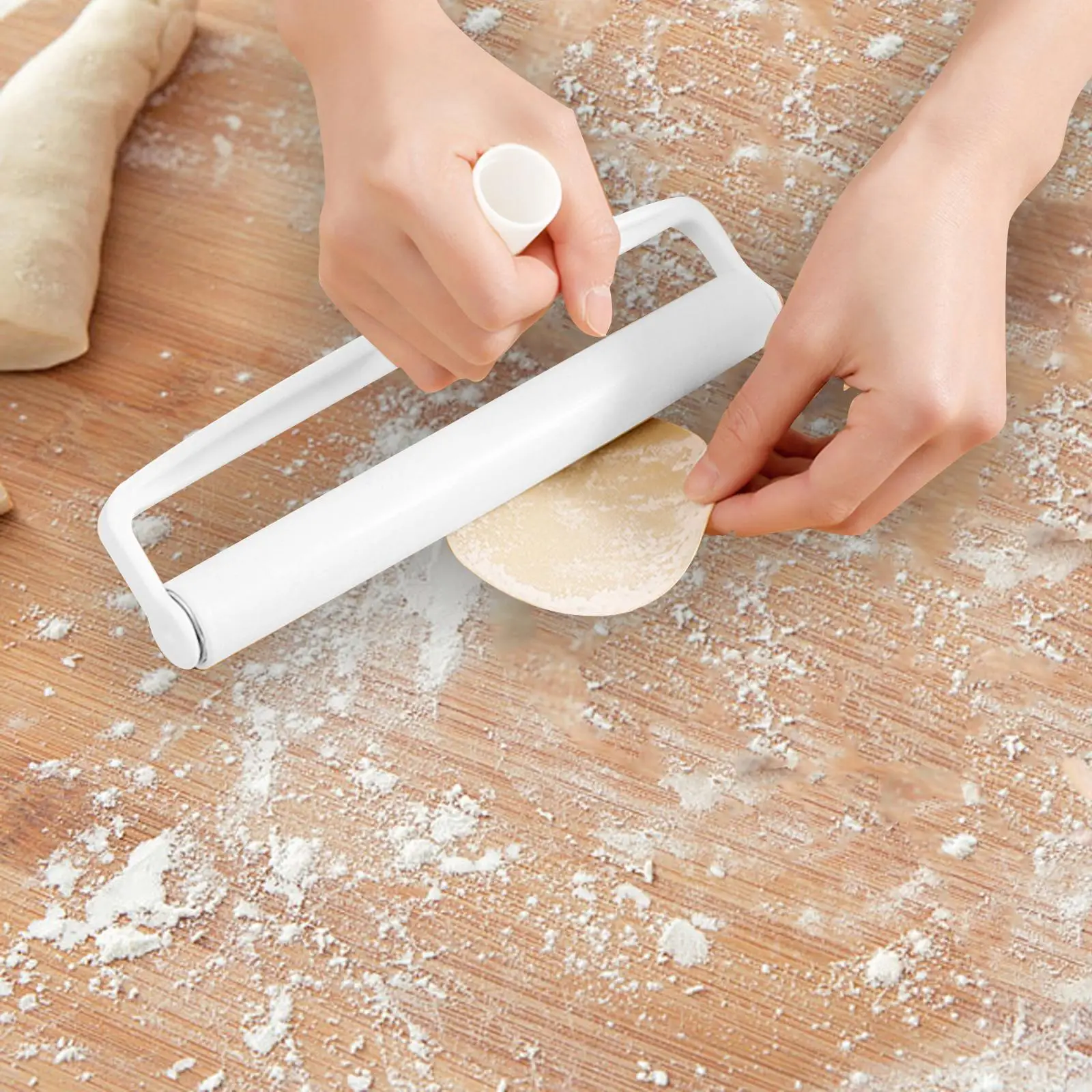 Baking Rolling Pin Durable Pizza Roller Baking Kitchen Utensils T Shape Pastry Roller for Pizza Cookie Bread Baking Fondant