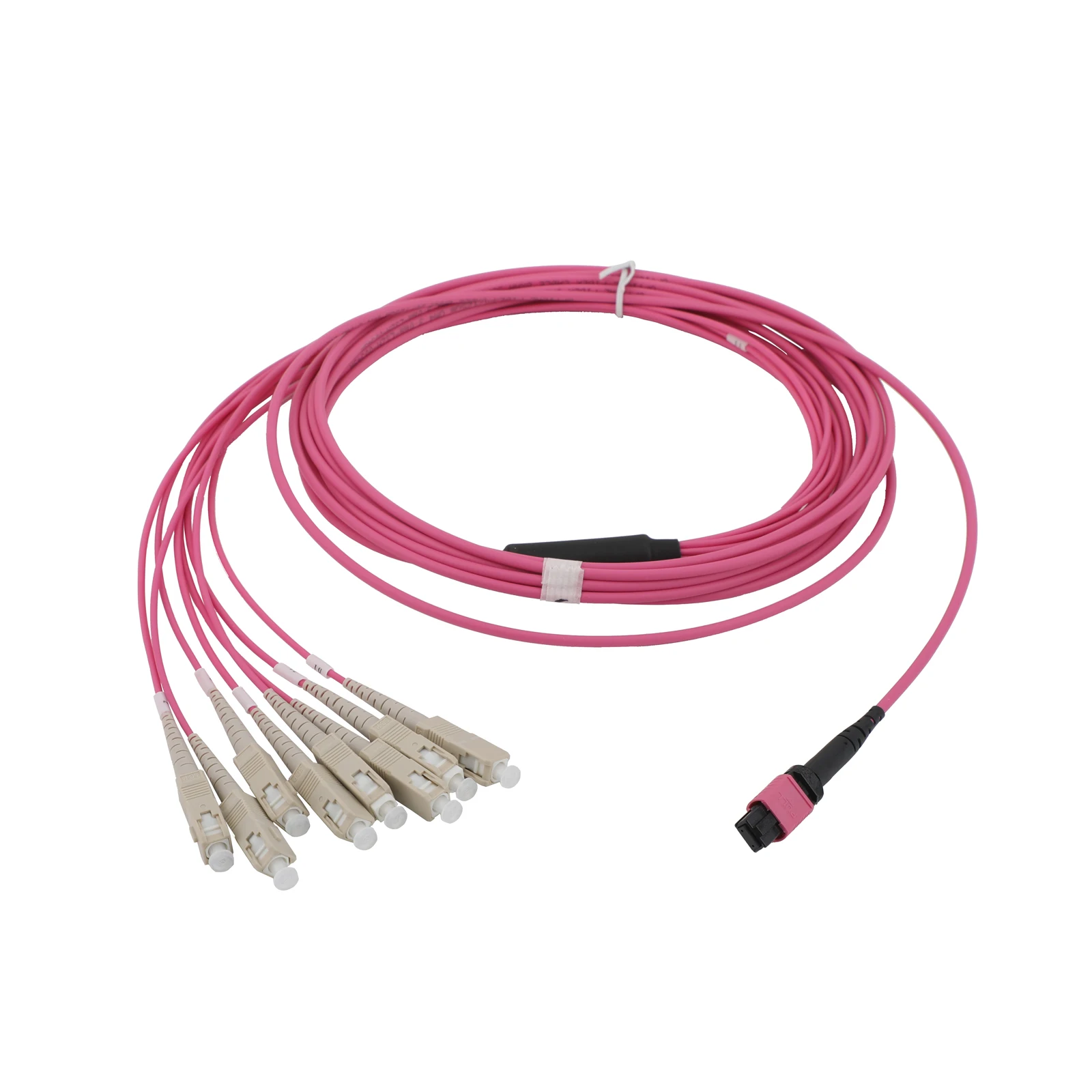 1 قطعة 10 جرام المتعدد 8-Core MPO/PC إلى 8SC OM4 الألياف البصرية تمديد كابل 1 متر/3 متر/5 متر/10 متر/15 متر/20 متر الألياف البصرية التصحيح الحبل