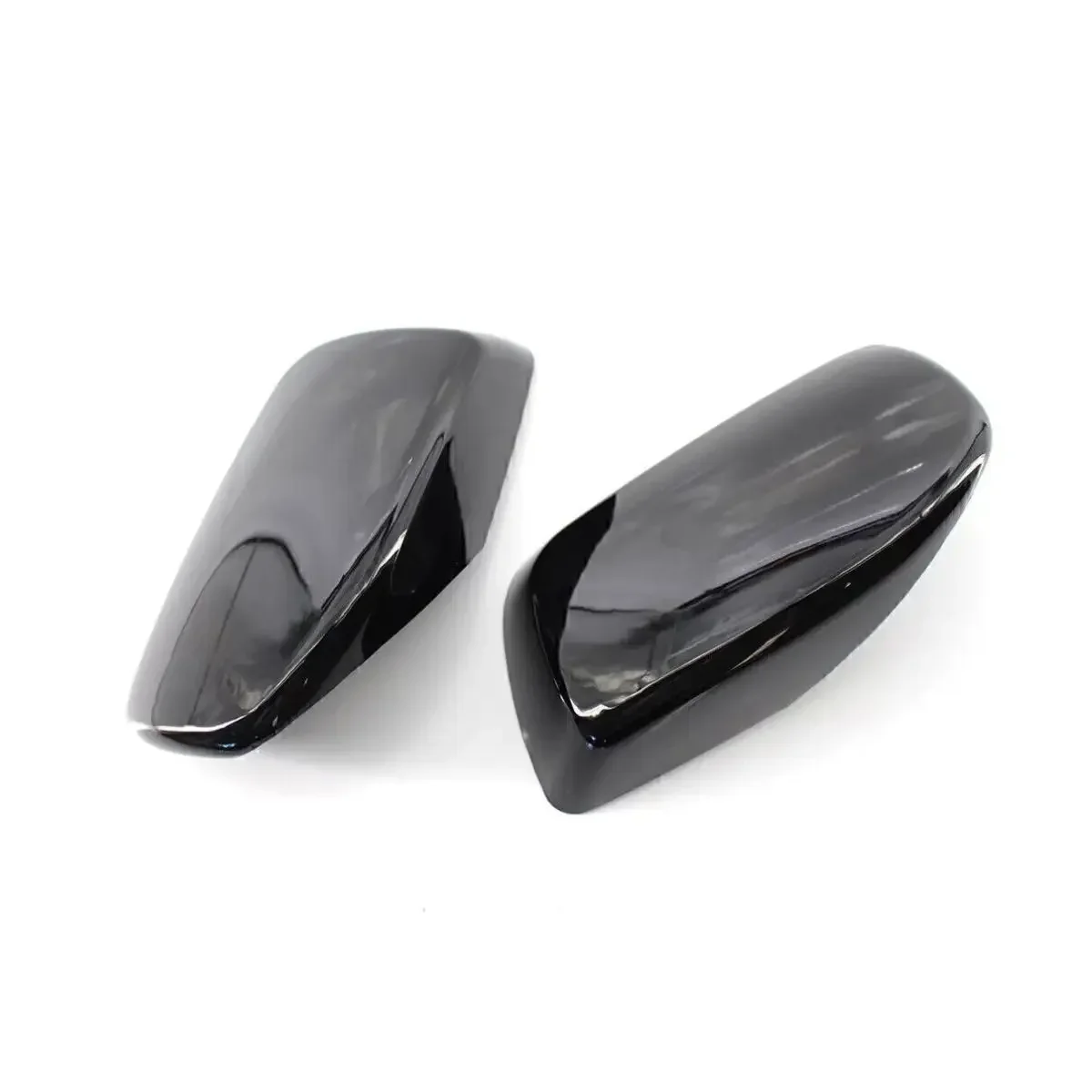 Rear View Mirror Cover For BMW E60 5 Series 2004-2008 Not Fit M5 Models Carbon Look /Glossy Black Side Wing Cap Mirror Case