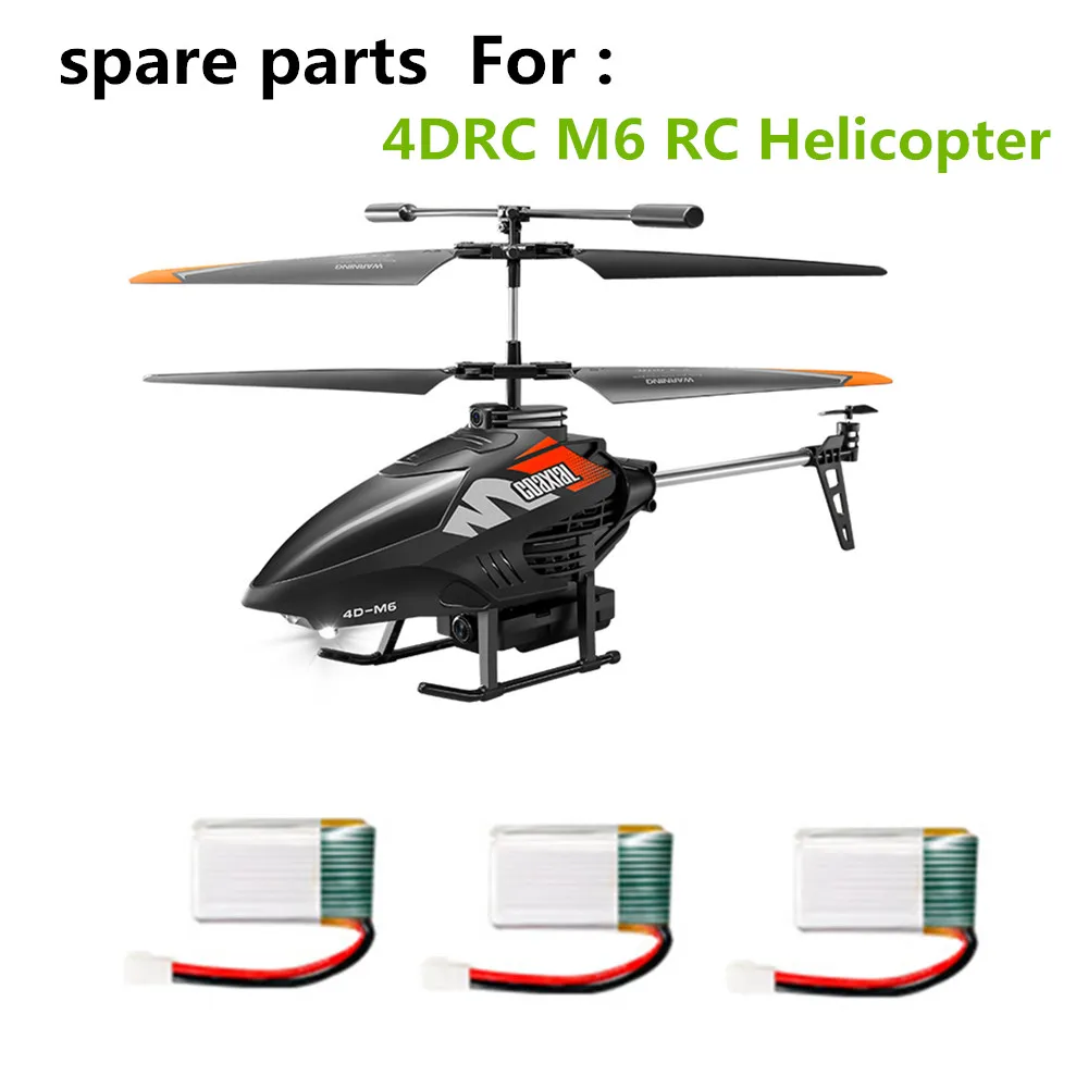 3,7 V 400 mAh Akku/USB-Leitung/Zubehör für 4DRC M6 Hubschrauber 4D-M6 Ersatzteile