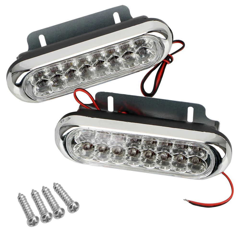 Universal 16 LED Car Van DRL Day Driving Light 2pcs Fog White Light DRL Daytime Running Lamp 12V Car Daytime Running Light