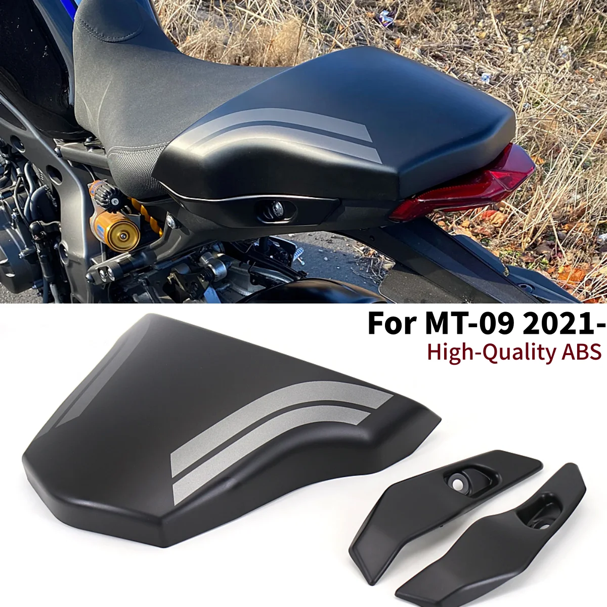 

For Yamaha mt09 MT 09 MT-09 SP MT09 2021 2022 Motorcycle Accessories Rear Pillion Passenger Seat Cover Cowl Fairing Tail Humps
