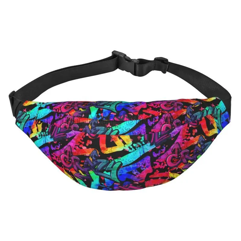 Cool Graffiti American Comic Book Collection Pop Art Print Fanny Pack Large Waist Bag for Sports Travel Hiking Cycling Running