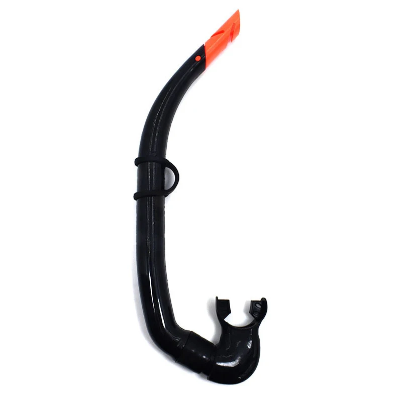 Silicone Diving Snorkel Arc-Bite Soft Comfortable Swimming Snorkel for Freediving Spearfishing Swimming