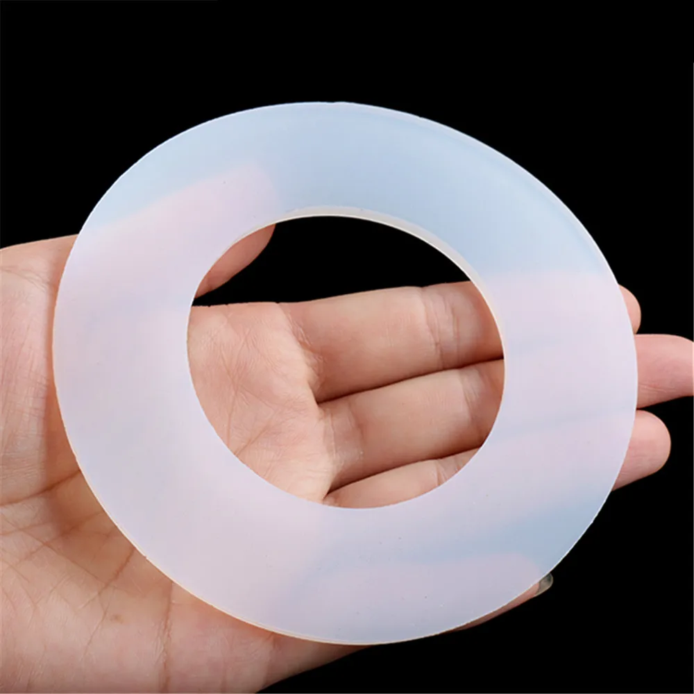 Silicone Rubber Flat Gaskets Outer Dia 12mm-30mm White Silicon O Rings Seal Washers Sealing Ring