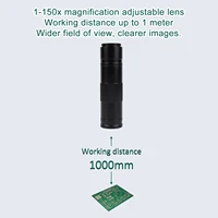 YIZHAN 48MP 4K Microscope à souder électronique FULL HD 1080P HDMI caméra logiciel USB 1-150x support d'objectif expédition depuis l'Europe 5