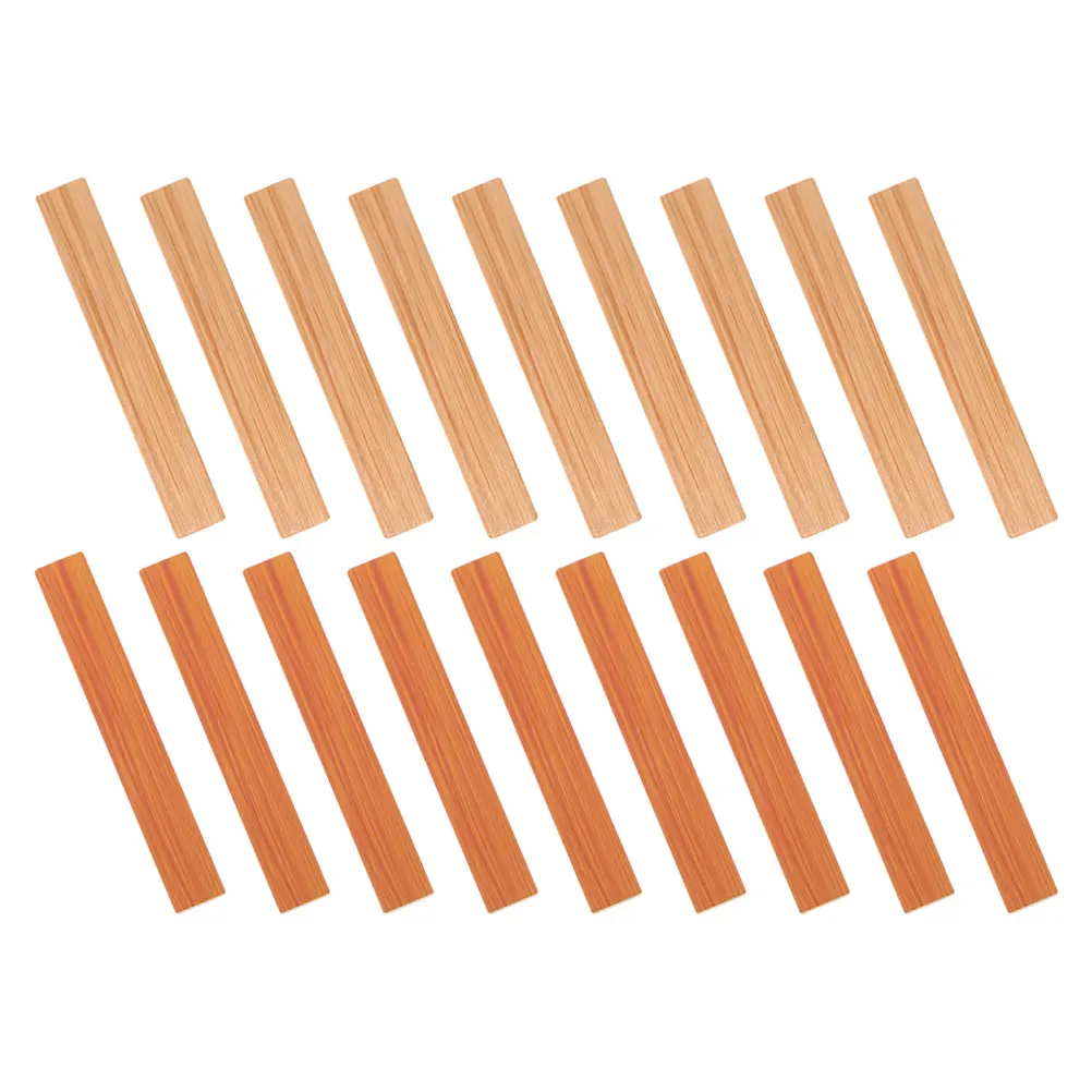 

40 Pcs Miniature Wood Grain Floor Flooring Dollhouse Tile for Dolly Tiles DIY Furniture Building Supplies
