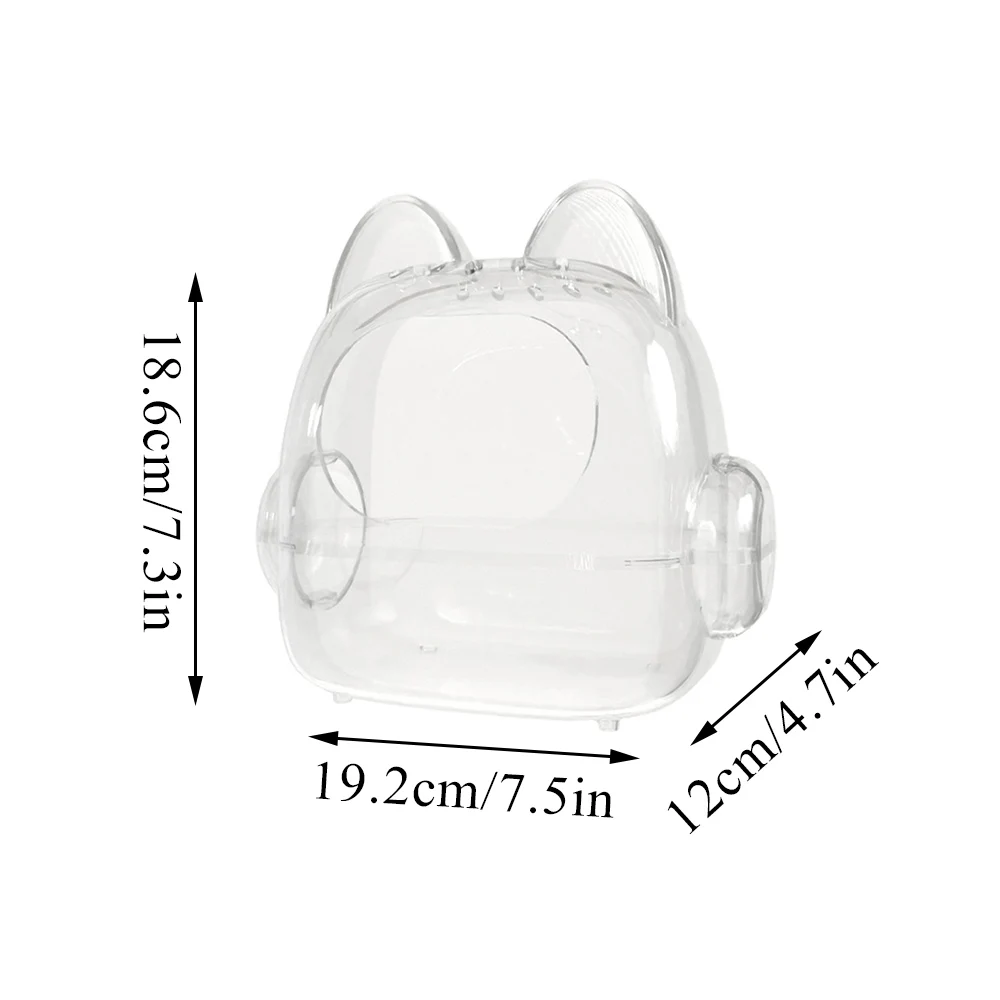 Transparent Mystery Box Keychain Bag Storage Display Case Organizer Box Pouch Jewelry Toy Doll Gift Crossbody Bag Hamster Cage