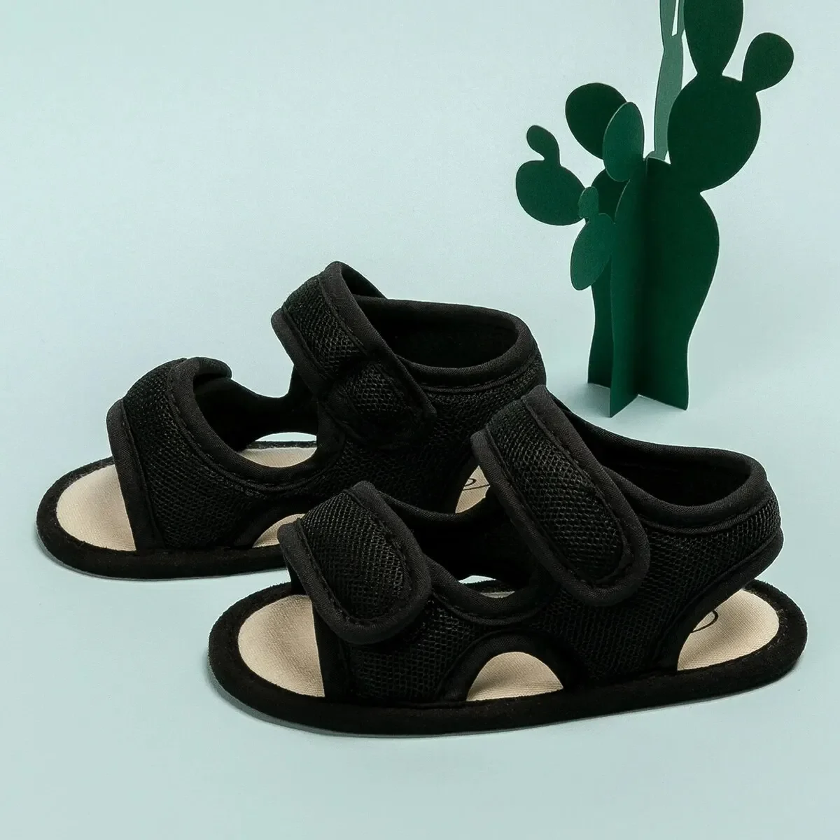 Meckior-Sandalias planas de lona para bebé, zapatos antideslizantes acolchados de algodón suave con flores para primeros pasos, para jardín, Verano