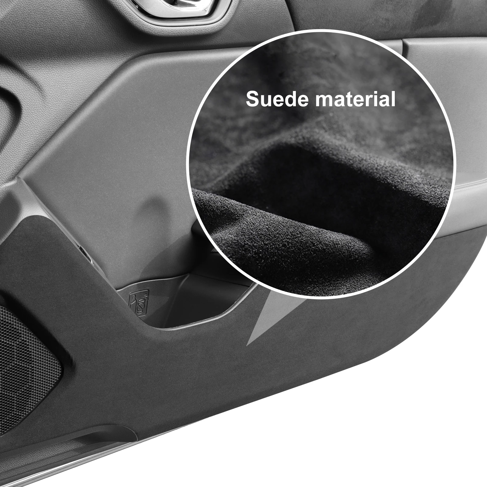 Sticker For Subaru BRZ Toyota GR86 2021 2022 2023 2024 2025 Anti-kick Pad Suede Leather Carbon Edge Pad Accessories Door Protect