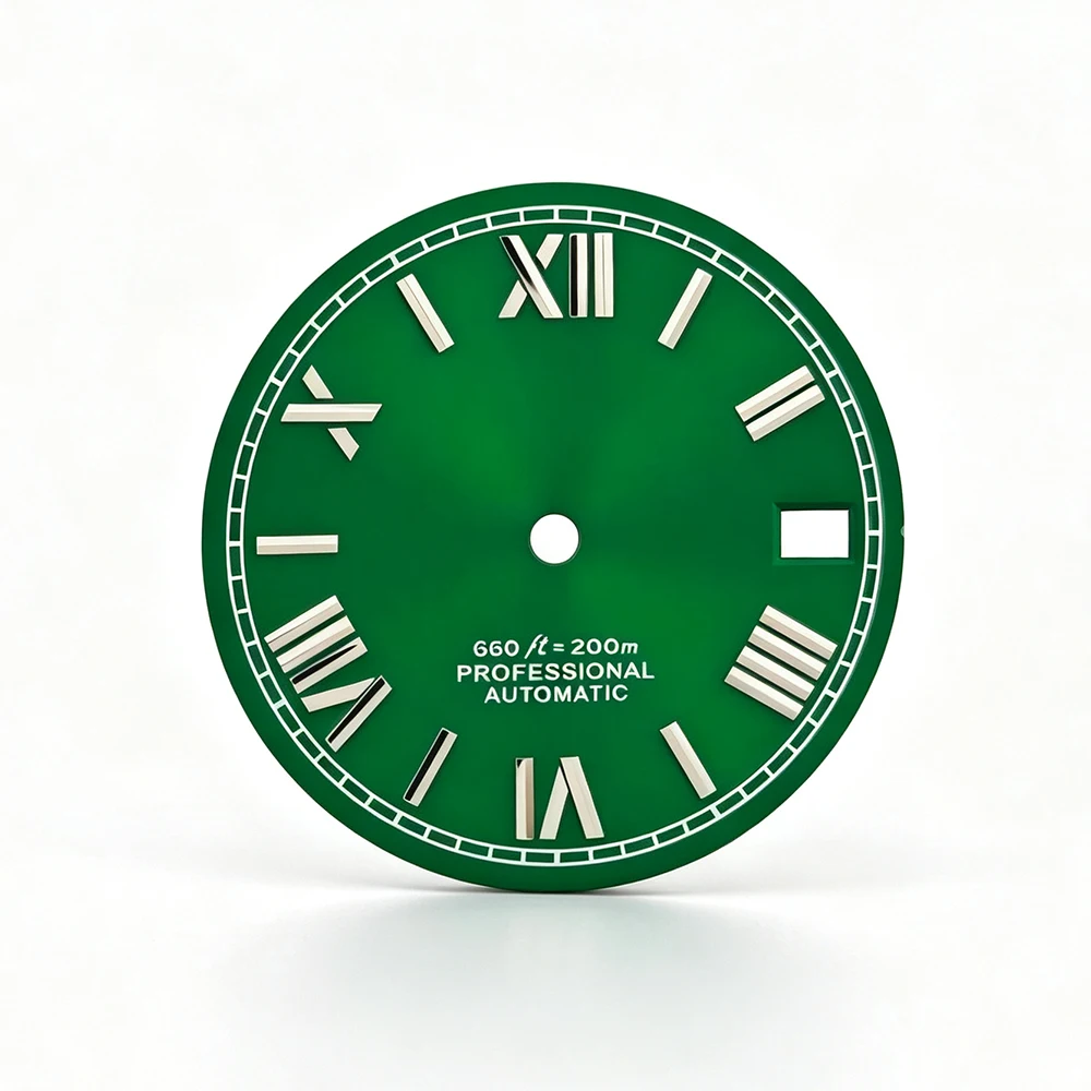 NH35 dial men's sun patterned dial without logo Roman numeral dial suitable for NH35 movement watch modification accessories
