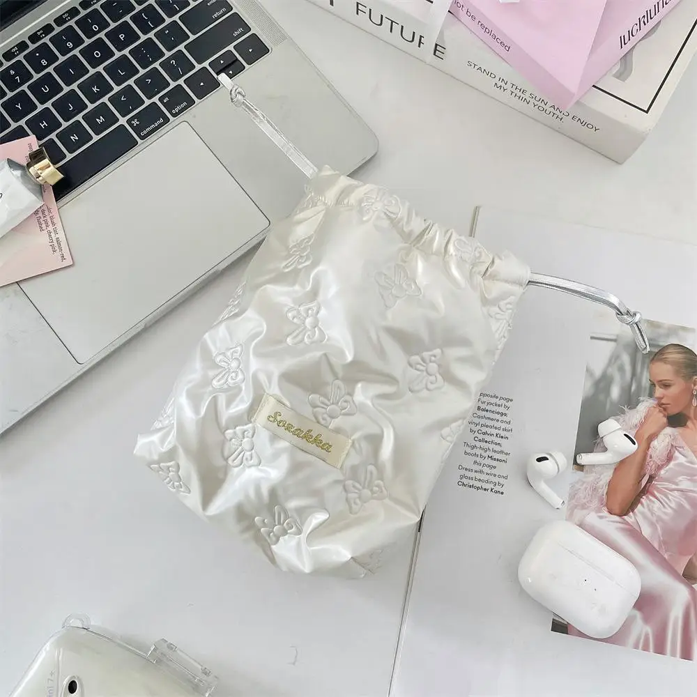 Cordão carteira de viagem portátil chaves bolsa caso da câmera macio anti queda saco de maquiagem fones de ouvido feminino saco de armazenamento coração presentes