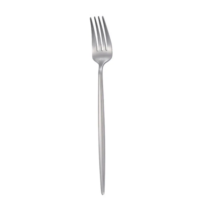 

21cm Stainless Steel Silver Color Dinner Forks Frosted Forks Kitchen Set Multifunction Forks Hotel Furniture Forks C2