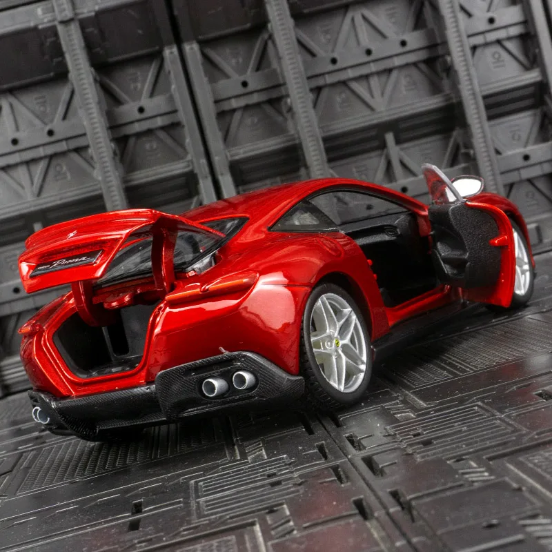 1:24 Ferrari Roma Car Model Die-casting Metal Model Children Toy Boyfriend Gift Simulated Alloy Car Collection