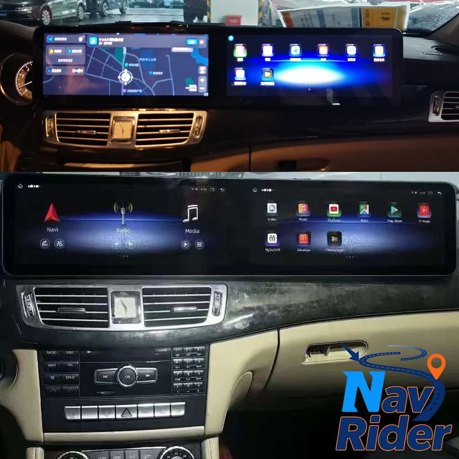 

Мультимедийный плеер Carplay для Mercedes Benz E Class W212 E200 E230 E260 E300 S212 CLS W218 2015-2017, двойной экран Android