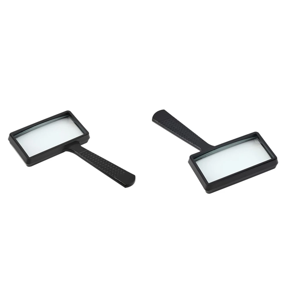 

Portable Black Magnifying Glass Handheld Reading Magnifier Lightweight Distortion-Free for Books Maps Newspapers Office Use