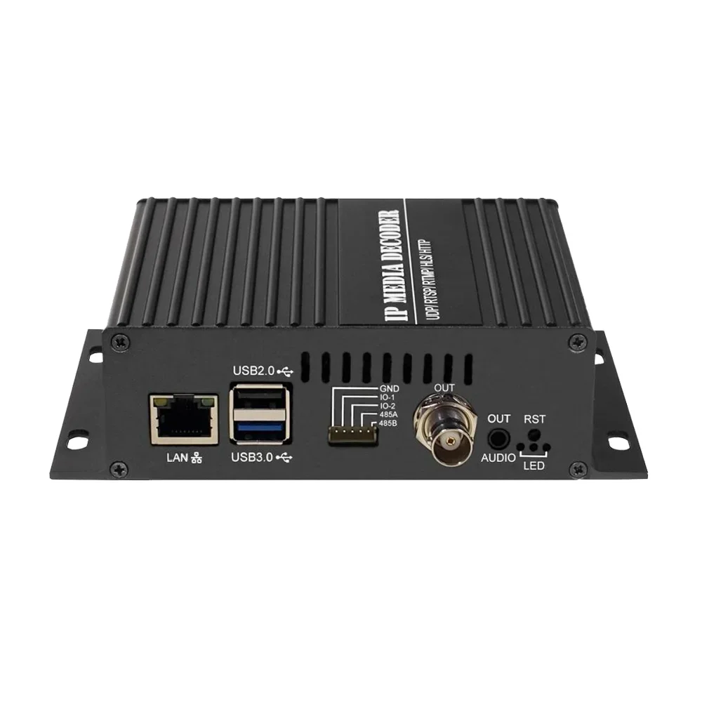 2026 S9110D H.264 H.265 1080 60fps Decoder HD SDI USB RS485 Audio IP Decoder Support RTMP/RTMPS/ RTSP/ RTP/ HTTP/ HLS/ UDP/SRT/